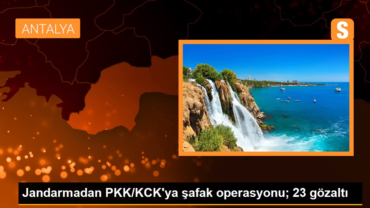 Jandarmadan PKK/KCK'ya şafak operasyonu; 23 gözaltı
