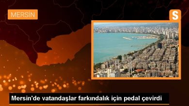 Mersin'de Vatandaşlar Farkındalık İçin Pedal Çevirdi