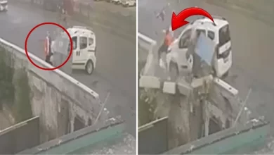 Alkollü sürücü, kaldırımda yürüyen kadına kabusu yaşattı