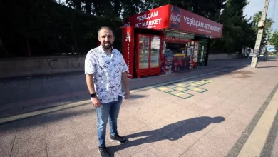 Mersin'de Büfenin Önünde Çizilen Seksek Oyunu Yoğun İlgi Görüyor