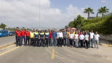 Mersin Büyükşehir Belediyesi Yol Trafik Güvenliği Tatbikatı Düzenledi