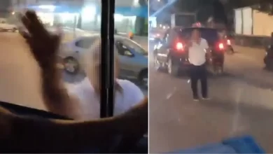 Sağlık çalışanlarının korku dolu anları! Önünü kestiği ambulansı yumrukladı