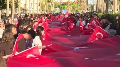 Cumhuriyet'in 101. Yıl Dönümü Mersin'de Coşkuyla Kutlandı