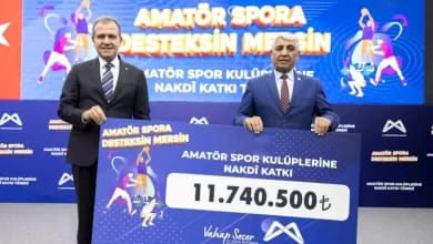 Mersin Amatör Spora 11.7 Milyon TL Destek