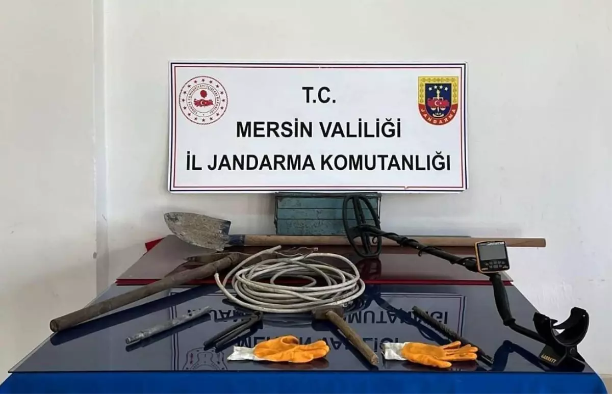 Mersin'de Kaçak Kazıya Operasyon