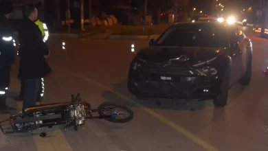 Mersin'de Otomobil-Motosiklet Çarpıştı