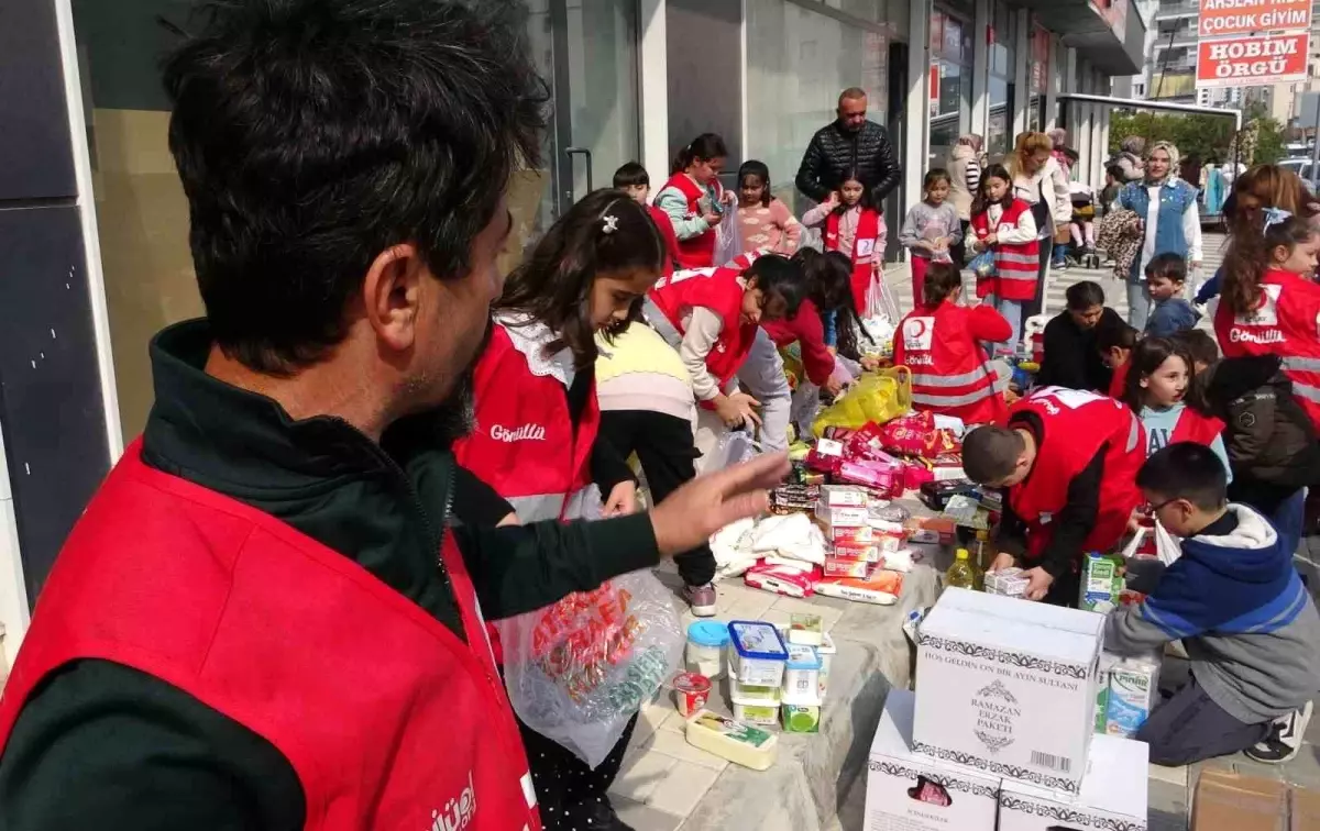 Ramazan ayı nedeniyle çocuklar örnek bir çalışmaya imza attı